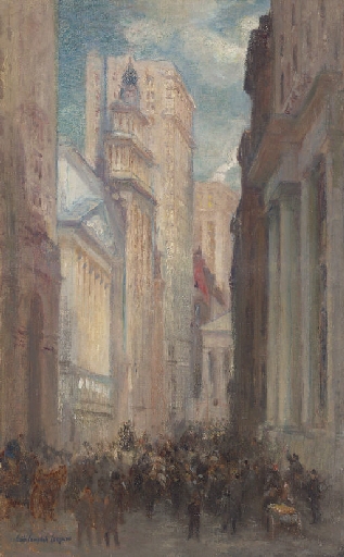 Wall Street by Colin Campbell Cooper, 1905
