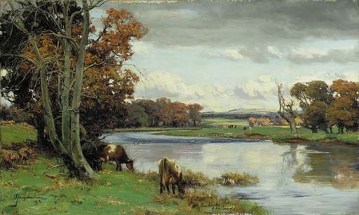 The Banks of the Tweed by David Farquharson, 1883