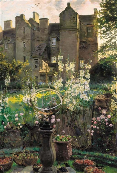 Kellie Castle garden by John Henry Lorimer