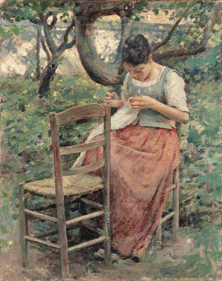 The Seamstress by Theodore Robinson