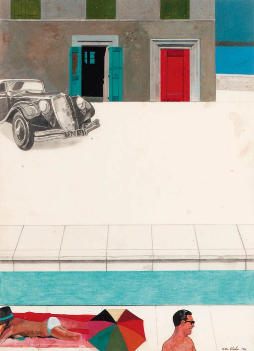 Peter Blake | The Swiming Pool | MutualArt