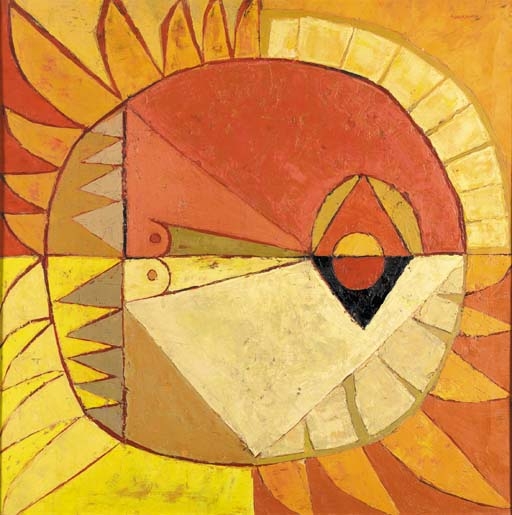 El sol by Oswaldo Guayasamín, 1970