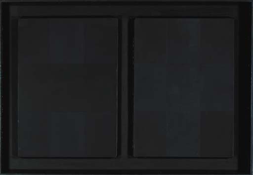 Abstract Painting (Diptych) by Ad Reinhardt, 1958