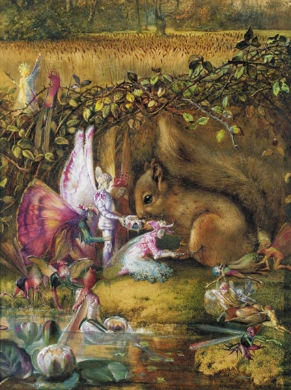The Wounded Squirrel by John Anster Fitzgerald