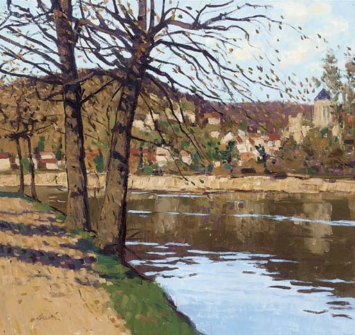 George Devlin | Early Spring on the Seine | MutualArt