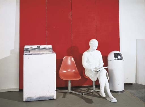 Laundromat by George Segal, 1966-1967