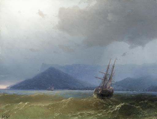Sailing off Yalta by Ivan Aivazovsky, 1871