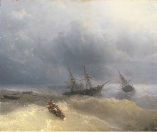 The Shipwreck by Ivan Aivazovsky, 1871