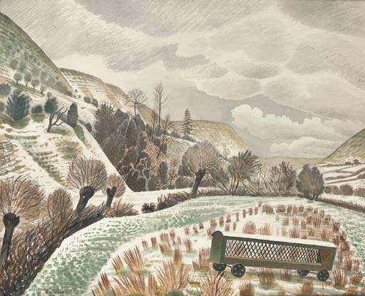 Eric Ravilious | Newt Pond (1932) | MutualArt