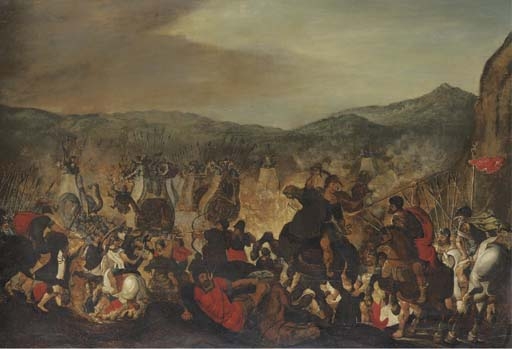 Scipio fighting at the Battle of Zama by Otto van Veen