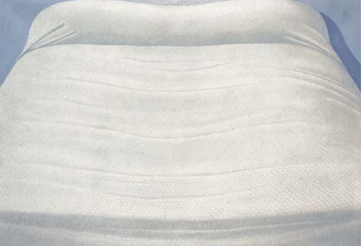 White Bed by Domenico Gnoli, 1968