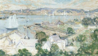 Gloucester Harbor - John Henry Twachtman
