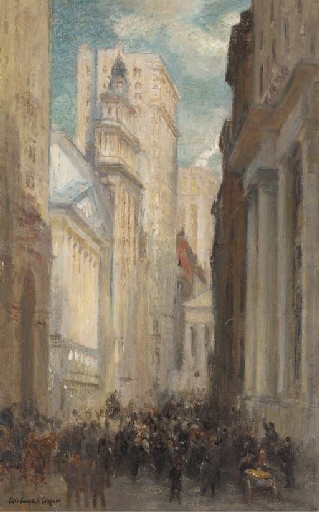 Wall Street by Colin Campbell Cooper, circa 1905