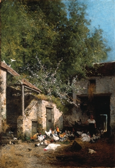 Amongst the Chickens - Alexandre Defaux