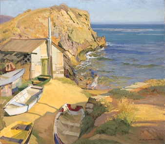 Fisherman's Cove (Laguna) - Arthur Grover Rider