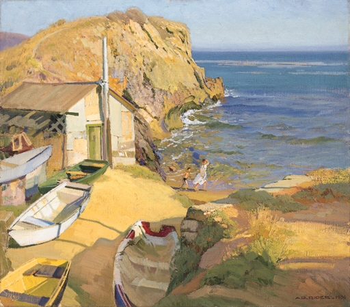 Fisherman's Cove (Laguna) by Arthur Grover Rider, 1930