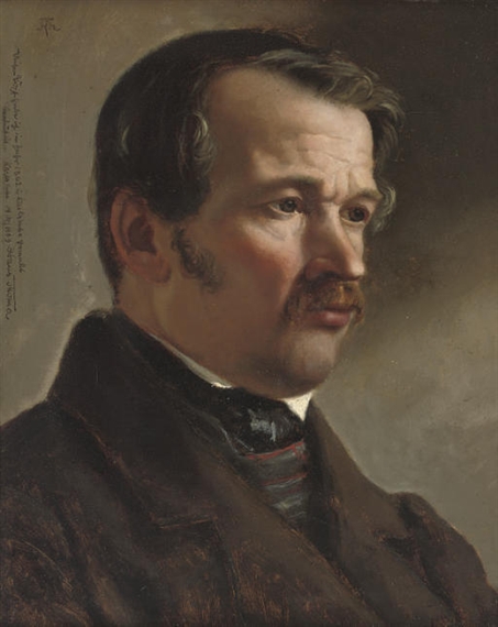 Portrait of a man by Hans Thoma, 1862