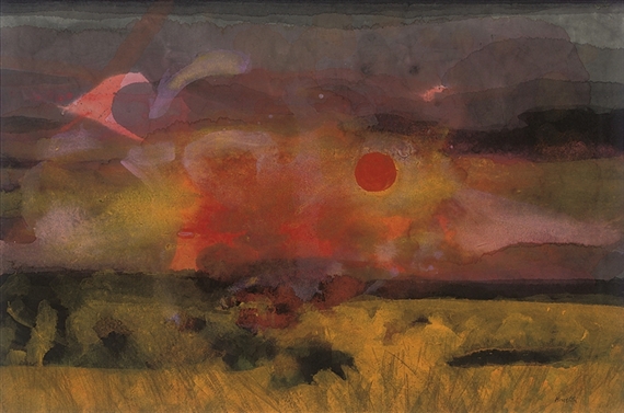 Sunset, Ettrick Valley by John Houston