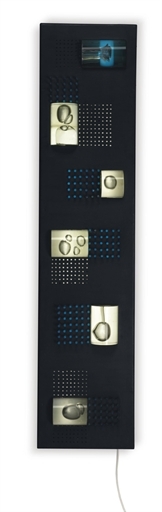 Relieve lumínico azul by Gyula Kosice, 1970