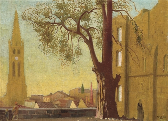 Avallon, paysage au grand arbre by Maurice Denis, 1927