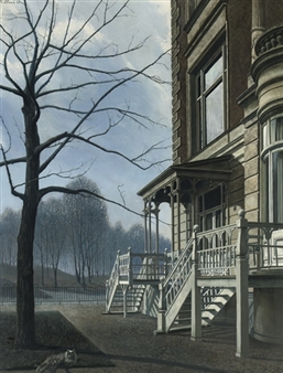 Huis met twee trappen - House with two stairs - Carel Willink