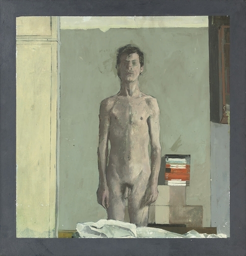 Standing male nude by Keith Milow, 1963