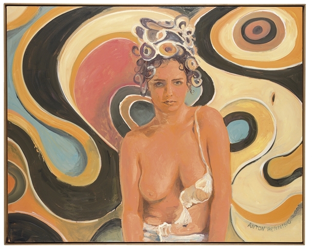 Artwork by Anton Henning, Pin Up No. 74, Made of oil on canvas in painted artist's frame