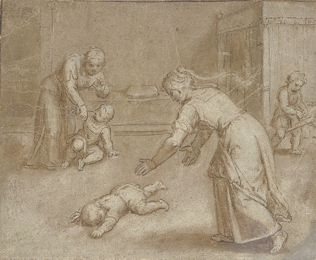 Artwork by Otto van Veen, Scenes from the life of a saint