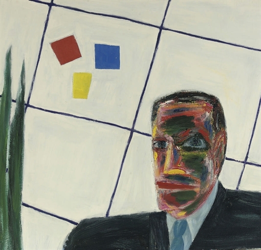 Portrait of the author W.F. Hermans by Alphons Freijmuth