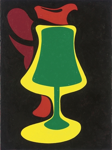 Red Jug and Lamp by Patrick Caulfield