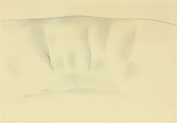 Untitled (Grey Wash Forms) by Georgia O'Keeffe, 1936