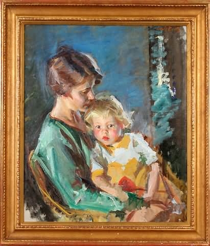 Mother and child by Louis Betts