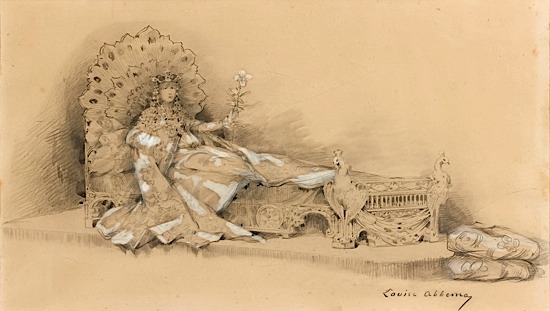 Nadar, Louise Abbema, Vintage Albumen Print Painter Louise Abbéma, born 30