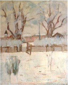 Vinter i hagen by Henrik Lund, 1906