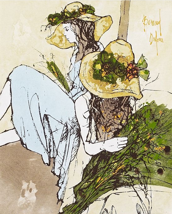 Bernard Dufour Sitting women MutualArt