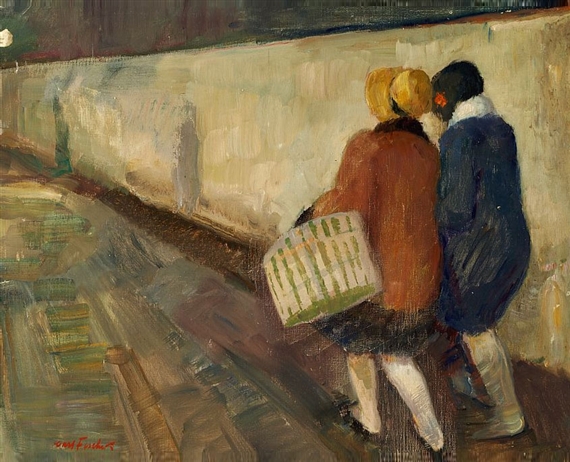 Two ladies taking a walk