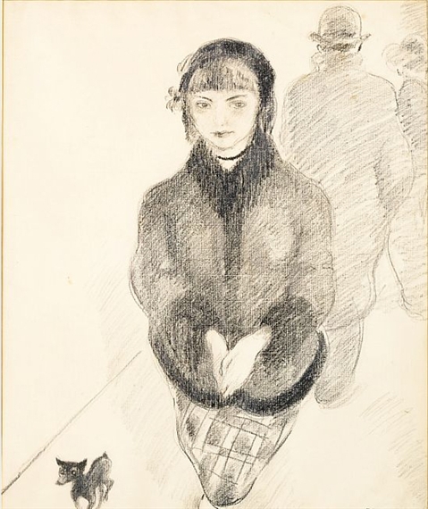 Girl with a dog