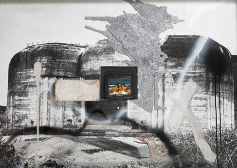 Artwork by Wolf Vostell, REQUIEM, Made of Mixed media on photograph