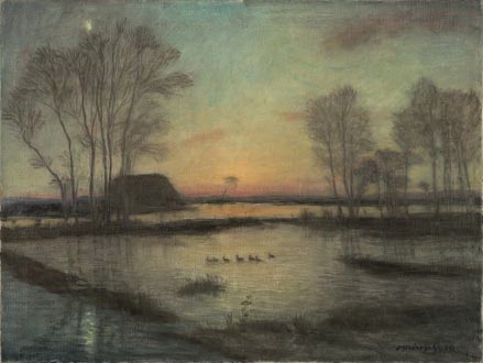 modersohn-otto-berschwemmte-w-mmewiese-mit-entenschar-1939-mutualart