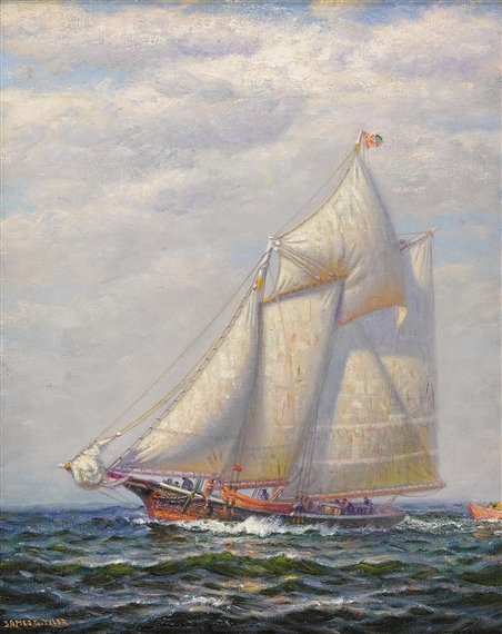 Vessel at Sea by James Gale Tyler, 1925