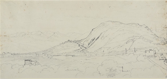 Blick von Palermo auf Monreale by Carl Rottmann, 1828 - 1829