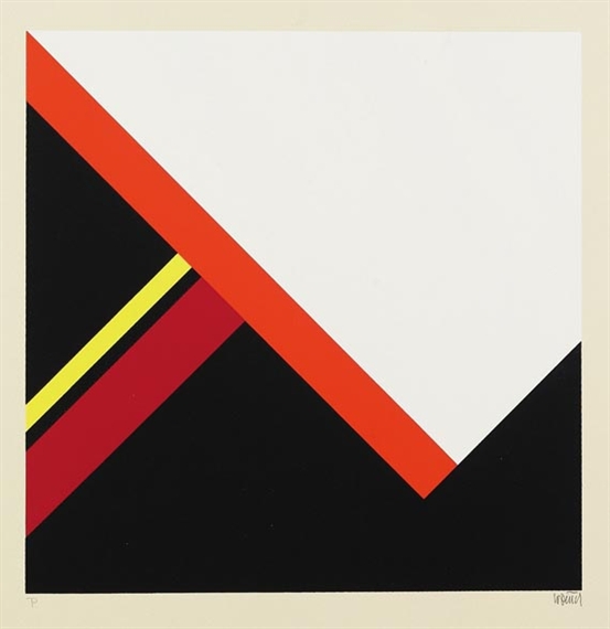 2 Bll.: Diagonalkonstruktion im Quadrat (I und II). by Walter Dexel, 1968 - 1971