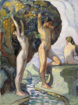 Summer in Arcadia by Ludwig von Hofmann