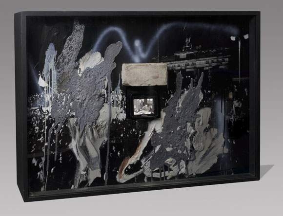 Artwork by Wolf Vostell, REQUIEM, Made of mixed technique on photograph