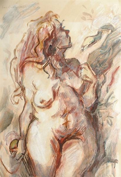 Standing female nude by Richard Ziegler, 1979