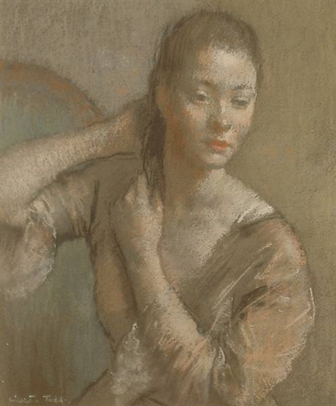 Sally at the dressing table by Arthur Ralph Middleton Todd