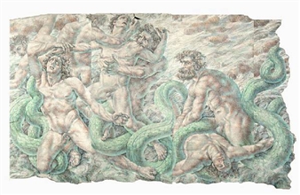 Greek figures with snake - Ricardo Cinalli