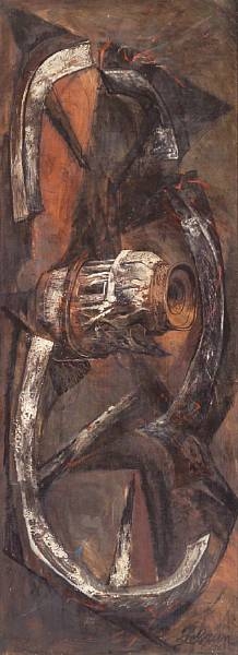 Artwork by Rico Lebrun, Burnt Spinner, Made of oil on canvas