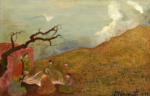 Artwork by David McDermott, The Interment of Christ 1870, Made of oil on canvas
