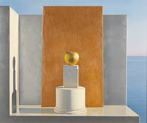 Still Life with Golden Apple by David Ligare, 1989